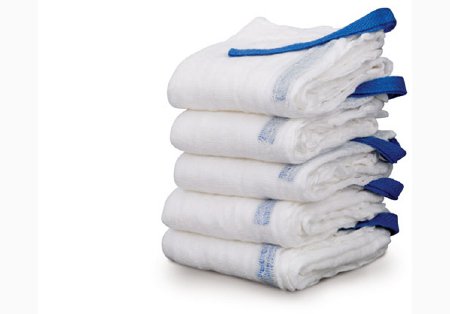 Picture of Surgical Laparotomy Sponge X-Ray Detectable Cotton 12 X 12 Inch 5 Count Pack NonSterile211