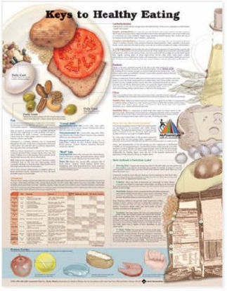 Picture of Chart Keys to Healthy Eating 20 X 26 Inch Heavy Paper Laminated9781605471075
