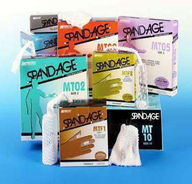 Picture of Elastic Net Retainer Dressing MT Spandage™ Tubular Elastic 30 Yard Size 11 White X-Large Chest / Back / Perineum / Axilla NonSterileMT11