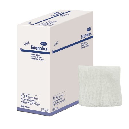 Picture of Gauze Sponge Econolux® Cotton 12-Ply 4 X 4 Inch Square Sterile416105
