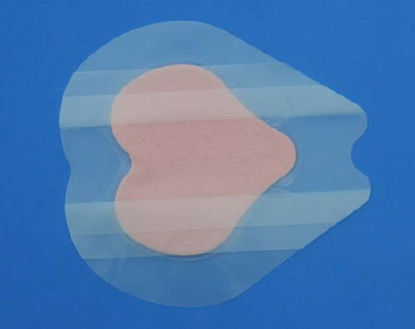 Picture of Silver Foam Dressing Polymem® Shapes® 7-1/5 X 7-4/5 Inch Sacral Sterile1709