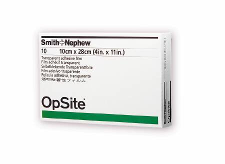 Picture of Transparent Film Dressing OpSite Rectangle 5-1/2 X 10 Inch 2 Tab Delivery Without Label Sterile4967