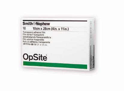 Picture of Transparent Film Dressing OpSite Rectangle 5-1/2 X 10 Inch 2 Tab Delivery Without Label Sterile4967