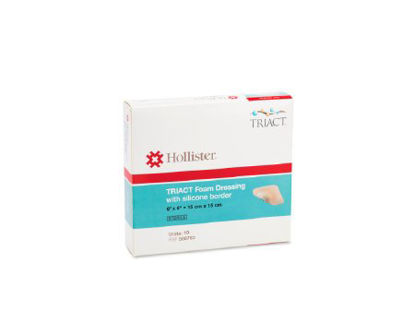 Picture of Silicone Foam Dressing TRIACT 6 X 6 Inch Square Silicone Adhesive with Border Sterile550763