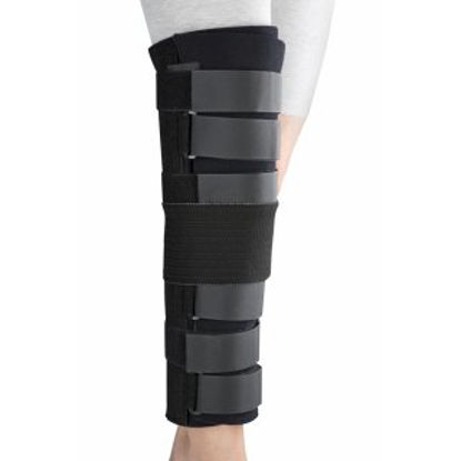 Picture of Knee Immobilizer ProCare® Deluxe One Size Fits Most D-Ring / Hook and Loop Strap Closure 28 Inch Length Left or Right Knee79-96328