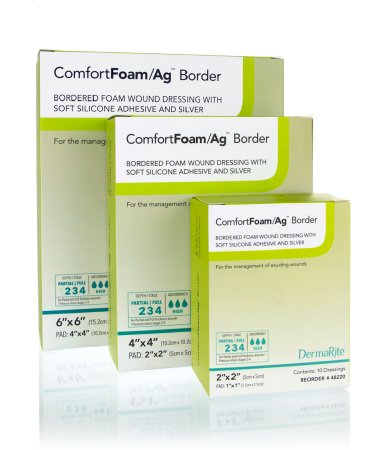 Picture of Silver Foam Dressing ComfortFoam/Ag™ Border 2 X 2 Inch Square Sterile48220