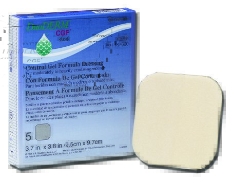 Picture of Hydrocolloid Dressing DuoDERM® CGF® 6 X 8 Inch Rectangle Sterile187643