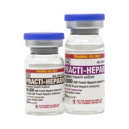 Picture of Clinical Training Medication Practi-Heparin Training Pack™ 5 mL / 10 mL Vial Distilled Water Liquid406HP