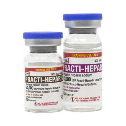 Picture of Clinical Training Medication Practi-Heparin Training Pack™ 5 mL / 10 mL Vial Distilled Water Liquid406HP