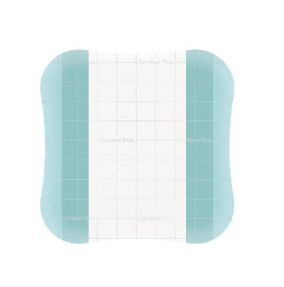 Picture of Hydrocolloid Dressing Comfeel® Plus Transparent Thin 6 X 6 Inch Square Sterile33539