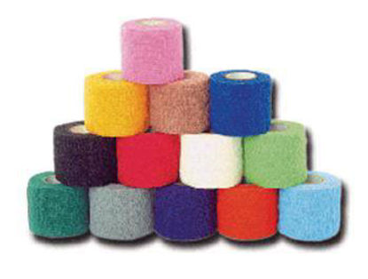 Picture of Cohesive Bandage Co-Flex®·Med 2 Inch X 5 Yard 16 lbs. Tensile Strength Self-adherent Closure Black NonSterile7200BK