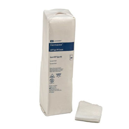 Picture of USP Type VII Gauze Sponge Dermacea™ Cotton 12-Ply 3 X 3 Inch Square NonSterile441206
