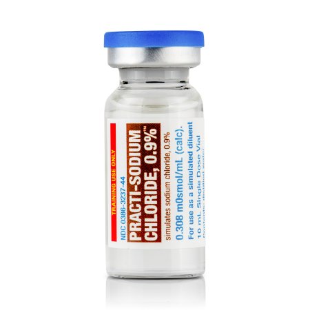 Picture of Clinical Training Medication Practi-Sodium Chloride 0.9%™ 10 mL Vial Distilled Water Liquid478SC