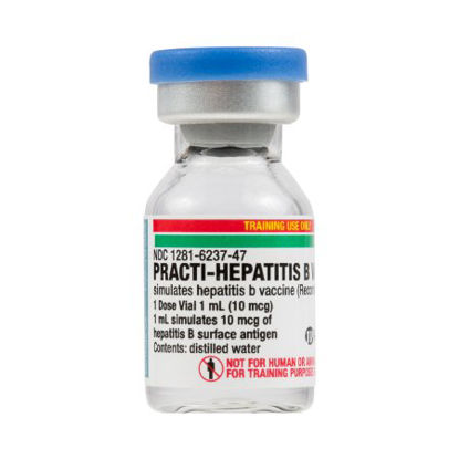 Picture of Clinical Training Medication Practi-Hepatitis B Vaccine™ 1 mL Vial Distilled Water Liquid459HB