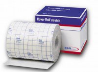 Picture of Dressing Retention Tape with Liner Cover-Roll® Stretch Nonwoven Polyester 8 Inch X 10 Yard White NonSterile45555