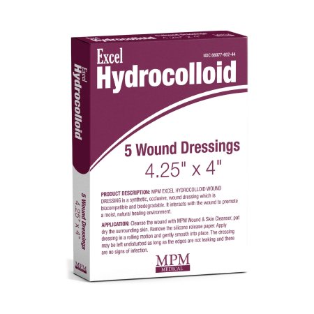 Picture of Hydrocolloid Dressing Excel 4 X 4-1/4 Inch Square SterileMP00602