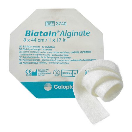 Picture of Alginate Dressing Biatain® 17-1/2 Inch Length Rope Calcium Alginate / CMC (carboxymethylcellulose) Sterile3740