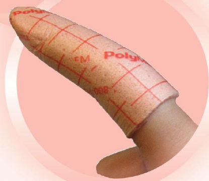 Picture of Foam Dressing PolyMem® 1.8 to 2.2 Inch Circumference Finger / Toe Non-Adhesive without Border NonSterile4401