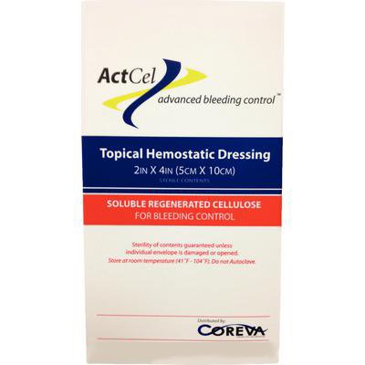 Picture of Hemostatic Dressing ActCel® 2 X 4 Inch Cellulose SterileHG020024