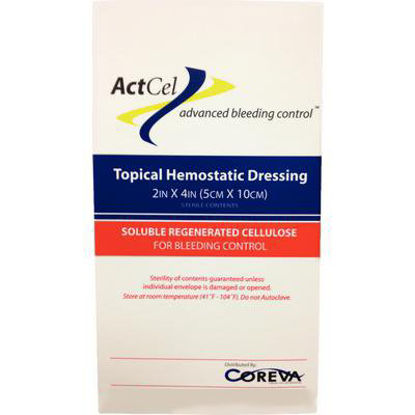 Picture of Hemostatic Dressing ActCel® 2 X 4 Inch Cellulose SterileHG020024