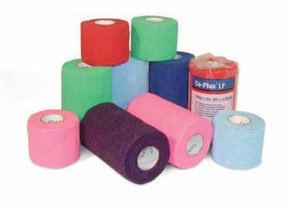 Picture of Cohesive Bandage Co-Plus® LF 2 Inch X 5 Yard Standard Compression Self-adherent Closure Neon Pink / Light Purple / Neon Green / Red NonSterile7210033