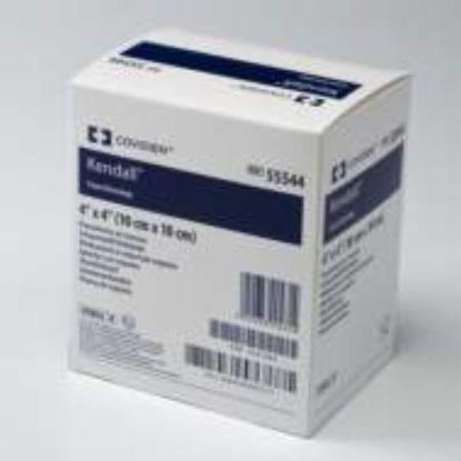 Picture of Impregnated Foam Dressing Kendall™ AMD 3.5 X 3 Inch Hydrophilic Polyurethane Foam Polyhexamethylene Biguanide (PHMB) Sterile55535AMD