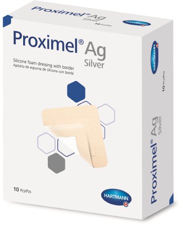 Picture of Silver Silicone Foam Dressing Proximel® Ag 3 X 3 Inch Square Sterile15100000