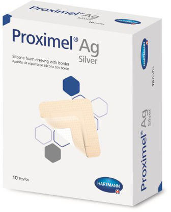 Picture of Silver Silicone Foam Dressing Proximel® Ag 3 X 3 Inch Square Sterile15100000