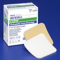Picture of Foam Dressing Kendall™ Foam Plus 3 X 3 Inch Square Non-Adhesive without Border Sterile55533P