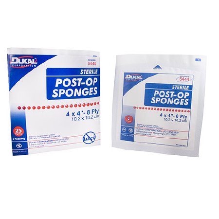 Picture of Nonwoven Sponge Dukal™ Gauze / Cellulose 8-Ply 4 X 4 Inch Square Sterile5444