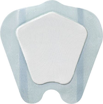 Picture of Silicone Foam Dressing Biatain® 9-4/5 X 9-4/5 Inch Sacral Silicone Adhesive with Border Sterile39000