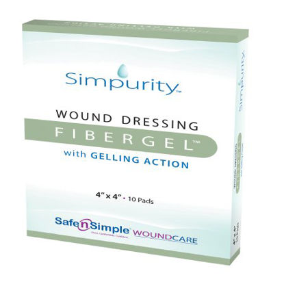 Picture of Gel Dressing Simpurity™ Fibergel™ 4 X 5 Inch Rectangle 10 Count SterileSNS56745