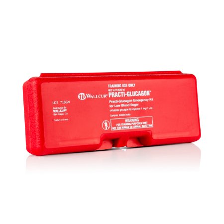 Picture of Clinical Training Medication Kit Practi-Glucagon Kit™ 1 mg / 1 mL Vial / Syringe Unsterile Fructose / Distilled Water White, Reconstituted Powder / Liquid710GN