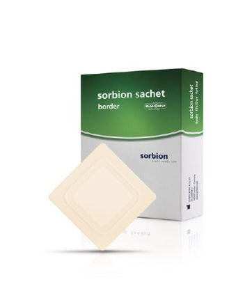 Picture of Hydroactive Wound Dressing Cutimed® Sorbion® Sachet Border Cellulose / Gel Forming Polymer 6 X 6 Inch7323602
