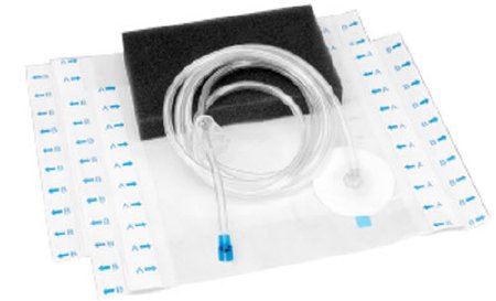 Picture of Small Black Foam Negative Pressure Wound Therapy Dressing Kit Cardinal Health™ 3 X 8 X 10 cm48-1702