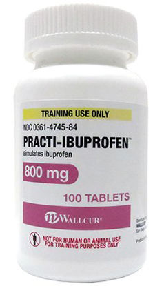 Picture of Clinical Training Medication Practi-Ibuprofen™ 800 mg Oral Med 800 mg per Tablet Bottle Tablet684BU