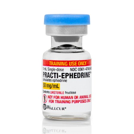 Picture of Clinical Training Medication Practi-Ephedrine™ 1 mL Vial Unsterile Fructose Powder100EP