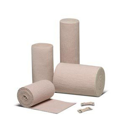 Picture of Elastic Bandage Contex® 6 Inch X 10 Yard Double Length Standard Compression Clip Detached Closure Tan NonSterile54610000