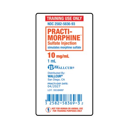 Picture of Training Medication Peel-N-Stick Labels Practi-Morphine™9938MRP