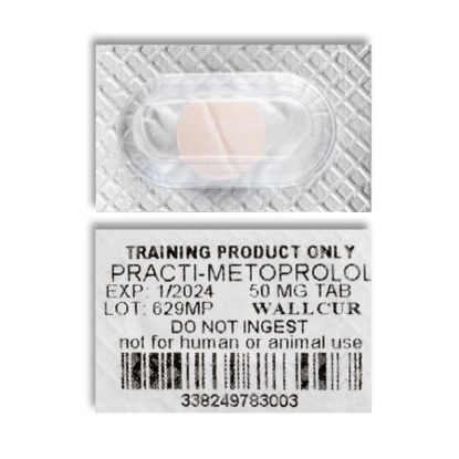 Picture of Clinical Training Medication Practi-Metoprolol™ 50 mg per Dose Blister Pack Scored Tablet629MP