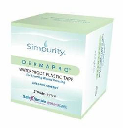Picture of Medical Tape DermaPro™ Waterproof Plastic 2 Inch X 5 Yard Transparent NonSterileSNS57220