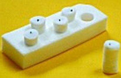 Picture of Surgical Dissector Sponge Auto-Count® X-Ray Detectable Cotton 3/8 X 3/4 Inch 5 Count Foam Count Holder Sterile31201010