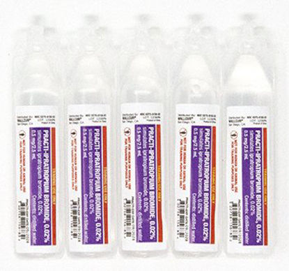 Picture of Clinical Training Medication Practi-Ipratropium Bromide™ 0.02% 2.5 mL Nebules Distilled Water Liquid1206PN