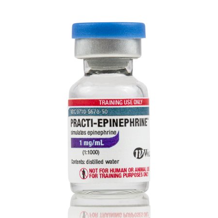 Picture of Clinical Training Medication Practi-Epinephrine™ 1 mL Vial Distilled Water Liquid479EP