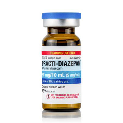 Picture of Clinical Training Medication Practi-Diazepam™ 10 mL Tint Vial Distilled Water Liquid435DZ