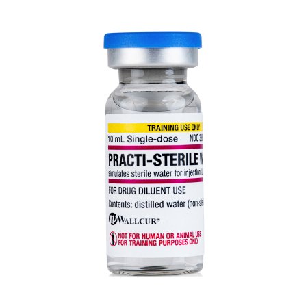 Picture of Clinical Training Medication Practi-Sterile Water 10 mL Vial™ 10 mL Vial Distilled Water Liquid497SW
