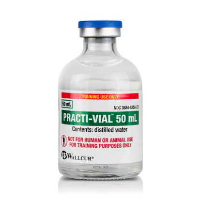 Picture of Clinical Training Medication Practi-50 mL Vial™ 50 mL Vial Distilled Water Liquid463PV
