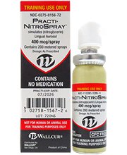 Picture of Clinical Training Medication Practi-NitroSpray™ 400 mcg Canister Aerosol Propellant Liquid720NS