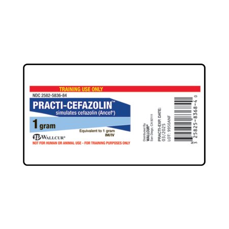 Picture of Training Medication Peel-N-Stick Labels Practi-Cefazolin™9950ANF