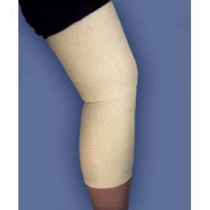 Picture of Elastic Tubular Support Bandage SpandaGrip™ 4 X 36 Inch Large Knee / Medium thigh Standard Compression Pull On Natural Size F NonSterileSAG10436